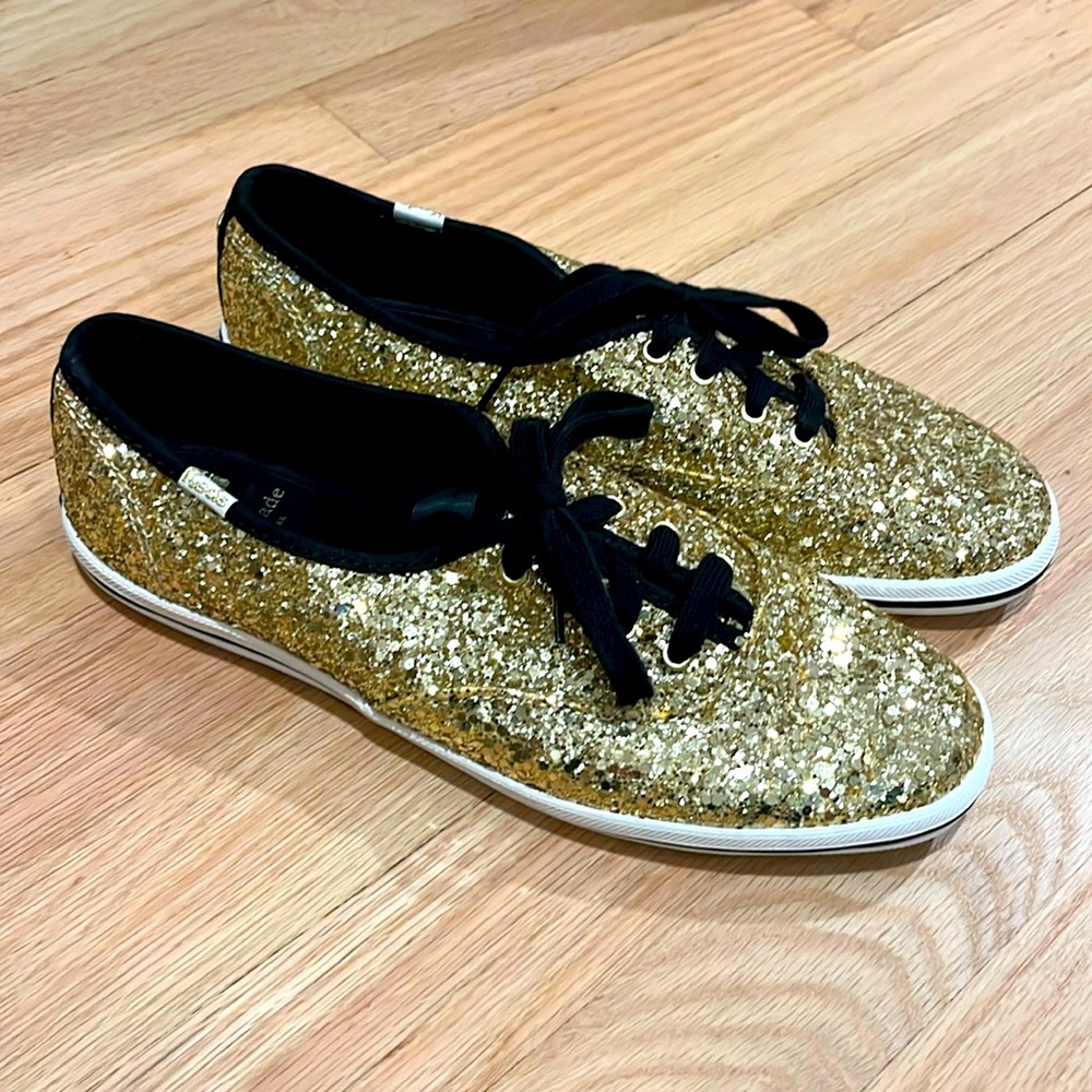 Kate Spade Keds Gold Glitter